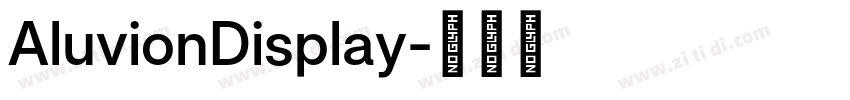 AluvionDisplay字体转换