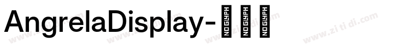 AngrelaDisplay字体转换
