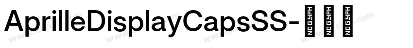 AprilleDisplayCapsSS字体转换