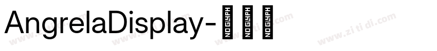 AngrelaDisplay字体转换