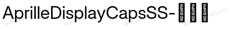 AprilleDisplayCapsSS字体转换