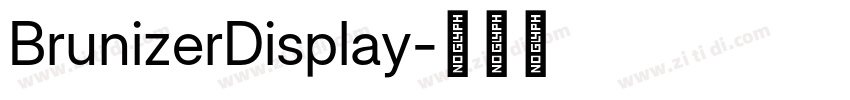 BrunizerDisplay字体转换 BrunizerDisplay字体转换