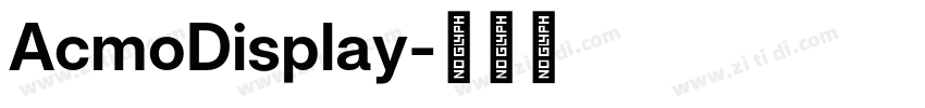 AcmoDisplay字体转换 AcmoDisplay字体转换