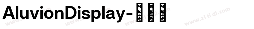 AluvionDisplay字体转换