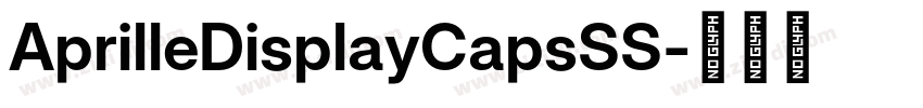 AprilleDisplayCapsSS字体转换
