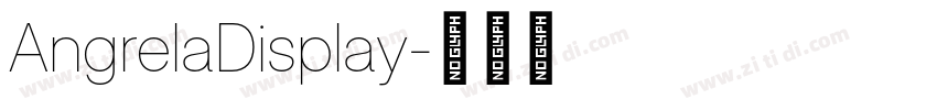 AngrelaDisplay字体转换