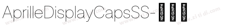 AprilleDisplayCapsSS字体转换