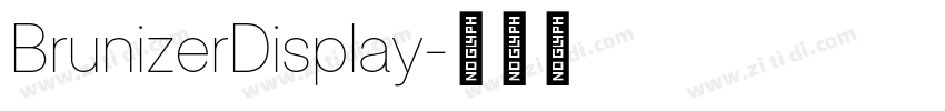 BrunizerDisplay字体转换 BrunizerDisplay字体转换