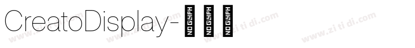 CreatoDisplay字体转换 CreatoDisplay字体转换