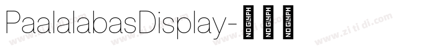 PaalalabasDisplay字体转换