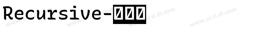 Recursive字体转换 Recursive字体转换