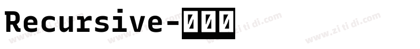 Recursive字体转换 Recursive字体转换