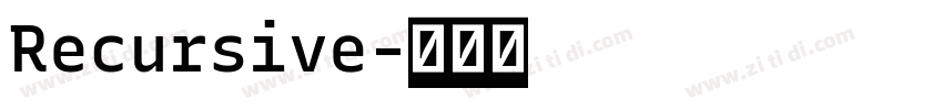 Recursive字体转换 Recursive字体转换