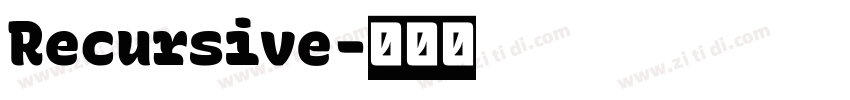 Recursive字体转换 Recursive字体转换