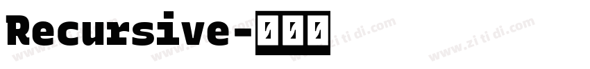 Recursive字体转换 Recursive字体转换