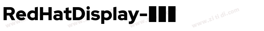 RedHatDisplay字体转换