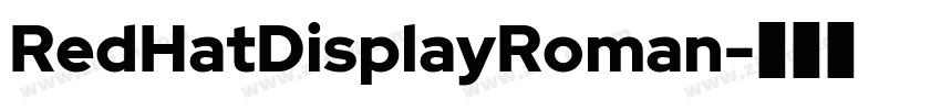 RedHatDisplayRoman字体转换