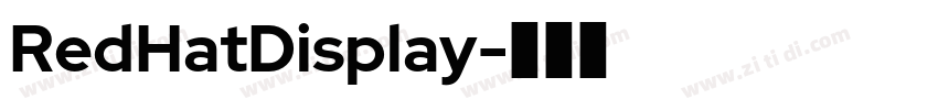 RedHatDisplay字体转换