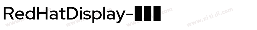 RedHatDisplay字体转换