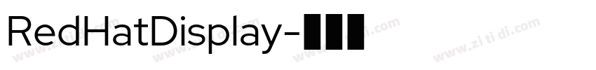 RedHatDisplay字体转换