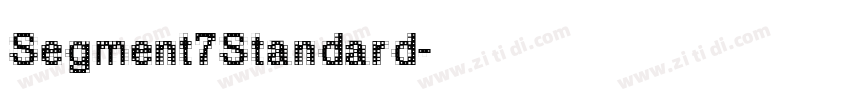 Segment7Standard字体转换