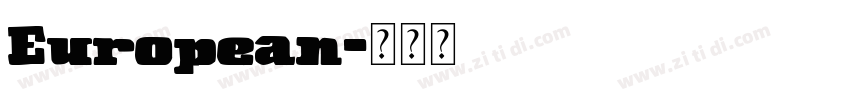 European字体转换 European字体转换