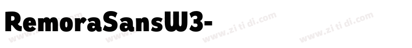 RemoraSansW3字体转换