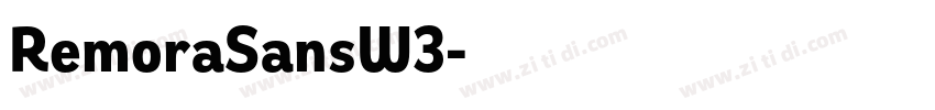 RemoraSansW3字体转换