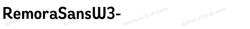 RemoraSansW3字体转换
