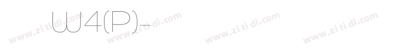 华康儿风体W4(P)字体转换