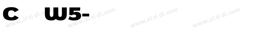 C华康黑体W5字体转换