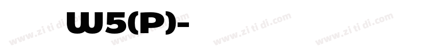 華康正顏楷體W5(P)字体转换