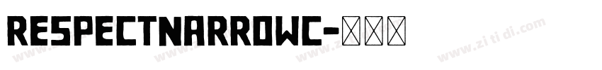 RespectNarrowC字体转换
