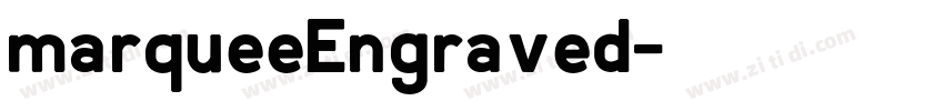 marqueeEngraved字体转换