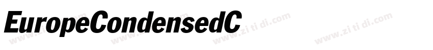 EuropeCondensedC字体转换