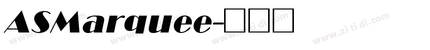 ASMarquee字体转换