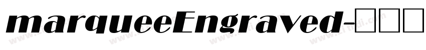 marqueeEngraved字体转换