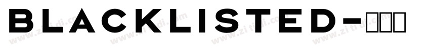 Blacklisted字体转换