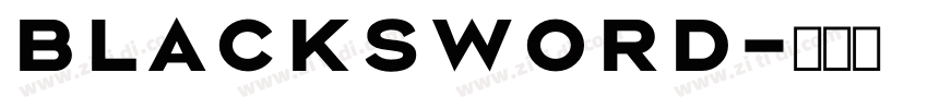 Blacksword字体转换