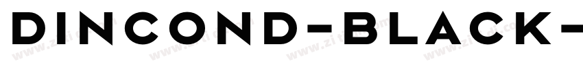 DINCOND-black字体转换