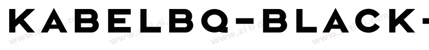 KabelBQ-Black字体转换