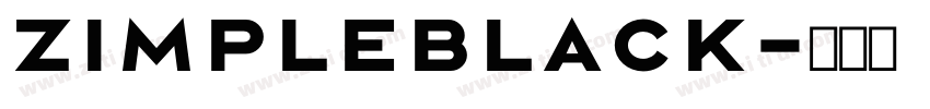 ZimpleBlack字体转换