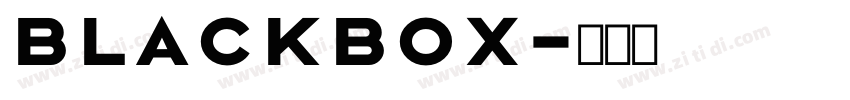 blackbox字体转换
