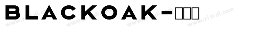 blackoak字体转换