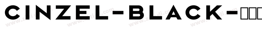 cinzel-black字体转换