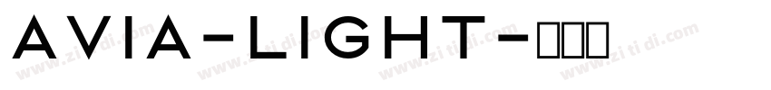 Avia-Light字体转换
