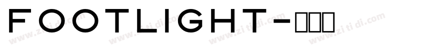 Footlight字体转换