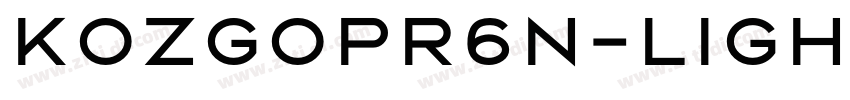 Kozgopr6n-light字体转换