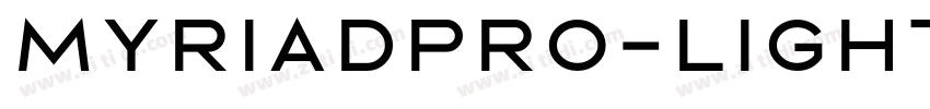 Myriadpro-light字体转换