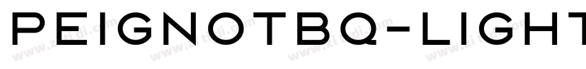 PeignotBQ-Light字体转换